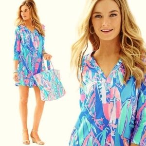 Lilly Pulitzer Out to Sea Ali T-Shirt Dress Womens Large